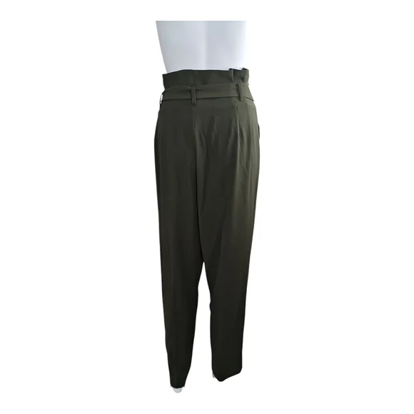 Rachel Roy Green Paper Bag Waist Pants Sz. 12 Women's Regular - Picture 3 of 4